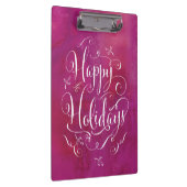 Handgezeichnete Kalligraphie Aquarellfarben Xmas-Z Klemmbrett (Rechts)