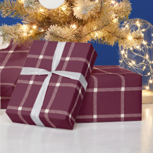 Handgezeichnete karierte Weinsorte Geschenkpapier