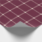 Handgezeichnete karierte Weinsorte Geschenkpapier (Ecke)