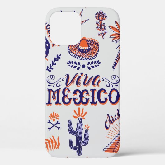 handgezeichnete Karte mit Staatssymbolen und Eleme Case-Mate iPhone Hülle (Rückseite)