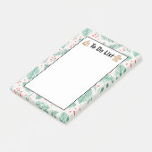 Handgezeichnete Kiefernzweige grün zu führen Post-it Klebezettel (angewinkelt)