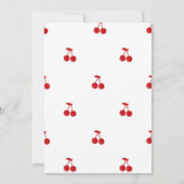 Handgezeichnete Kirsche auf oberer Whimsikkirsche Dankeskarte (Rückseite)