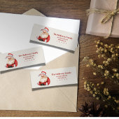 Handgezeichnete Klassische Santa Rücksendeadresse