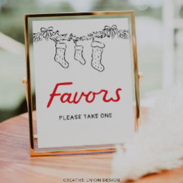 Handgezeichnete kleine Babydusche bevorzugt Schild