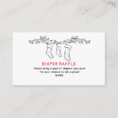 Handgezeichnete kleine Babywindeln Begleitkarte (Vorderseite)