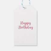 Handgezeichnete Königsproteas auf weißen Geschenke Geschenkanhänger (Rückseite)