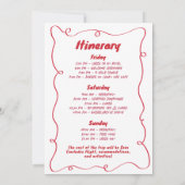 Handgezeichnete Kopplung des Knot Martini Bachelor Einladung (Rückseite)