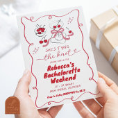 Handgezeichnete Kopplung des Know Martini Bachelor Einladung