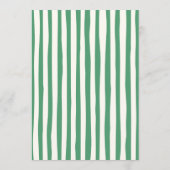 Handgezeichnete Kritzel-Doodles Grüner St. Patrick Einladung (Rückseite)