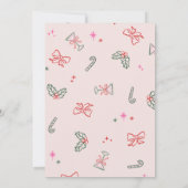 Handgezeichnete Kritzeleien Merry Little Girls' Ni Einladung (Rückseite)