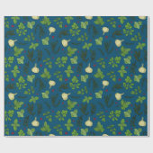 Handgezeichnete Küche Kulinarische Kräuter Muster Geschenkpapier (Flach)