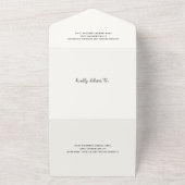 Handgezeichnete Kuchen Doodle Moderne Hochzeit All In One Einladung (Außenbereich)