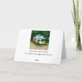 Handgezeichnete Kunst | Entspannen von Frauen am S Karte (Rückseite)