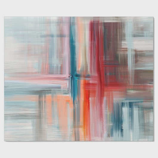 Handgezeichnete Kunstmalerei. Öl auf Leinwand, lan Geschenkpapier (Flach)