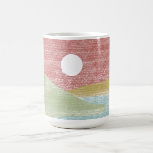 Handgezeichnete Landschaftslandschaft Tasse (Mittel)