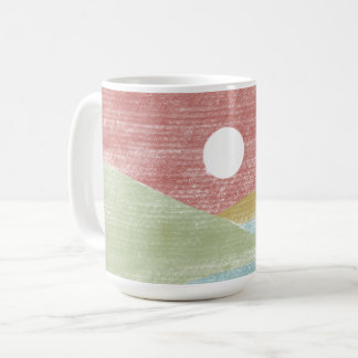 Handgezeichnete Landschaftslandschaft Tasse