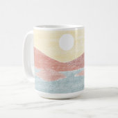 Handgezeichnete Landschaftslandschaft Tasse (Vorderseite Links)