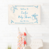 Handgezeichnete Lemon Babydusche Begrüßung Banner (Insitu)
