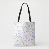 Handgezeichnete Lemon Muster Tote Tasche (Vorderseite)