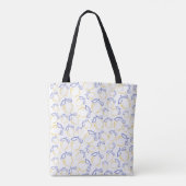 Handgezeichnete Lemon Muster Tote Tasche (Rückseite)