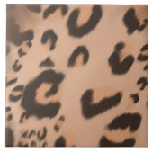 Handgezeichnete Leoparddrucke Fliese (Vorderseite)