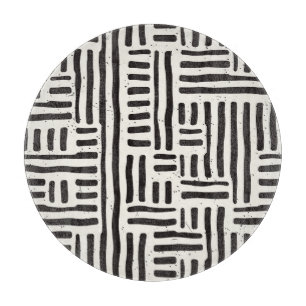Handgezeichnete Linien, grungige nahtlose Textur. Schneidebrett