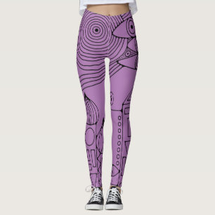 Handgezeichnete Linien von EDDArt - Komm zusammen Leggings