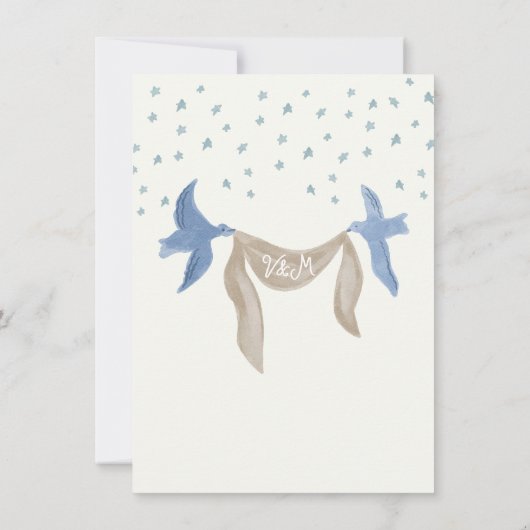 Handgezeichnete Lumpensammler-Probe Einladung (Rückseite)