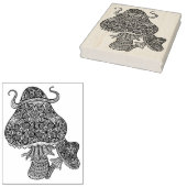 Handgezeichnete Magie Pilze Doodle Gummistempel (Stempel)