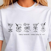 Handgezeichnete Martini Bachelorette-Abdeckung ode T-Shirt
