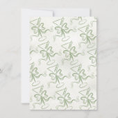 Handgezeichnete Martini Bow Funky Engagement Party Einladung (Rückseite)