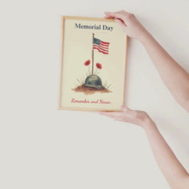 Handgezeichnete Memorial Day Illustration Einladung