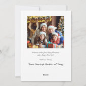 Handgezeichnete Mistel & Schleife Weihnachten Stau (Rückseite)