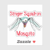 Handgezeichnete Moskito Aufkleber (Blatt)