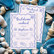 Handgezeichnete Muscheln Rosa Bachelorette