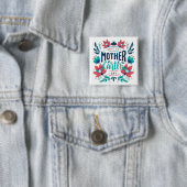 Handgezeichnete Mutter Erde Tag Design-23184 Button (Beispiel)