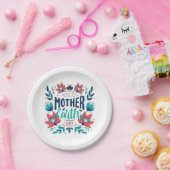 Handgezeichnete Mutter Erde Tag Design-23184 Pappteller (Party)