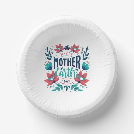 Handgezeichnete Mutter Erde Tag Design-23184 Pappteller (Vorderseite)