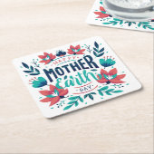 Handgezeichnete Mutter Erde Tag Design-23184 Rechteckiger Pappuntersetzer (angewinkelt)