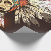 Handgezeichnete Native-Amerikanische Ureinwohner-H Geschenkpapier (Ecke)