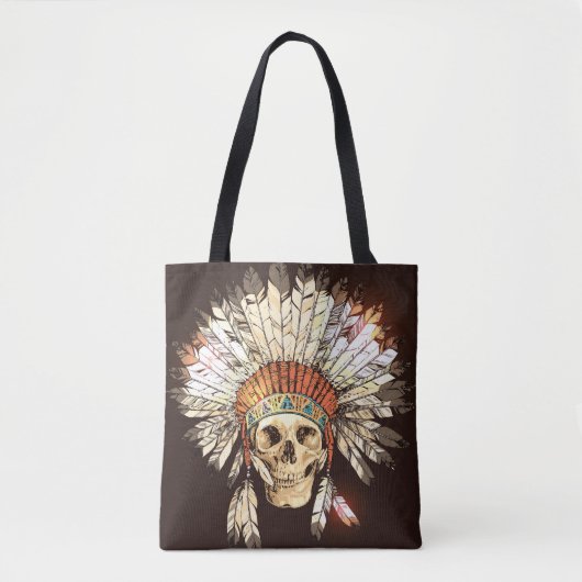 Handgezeichnete Native-Amerikanische Ureinwohner-H Tasche (Vorderseite)