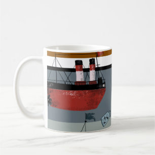 Handgezeichnete niedliche Cartoon Bleistift gr Kaffeetasse