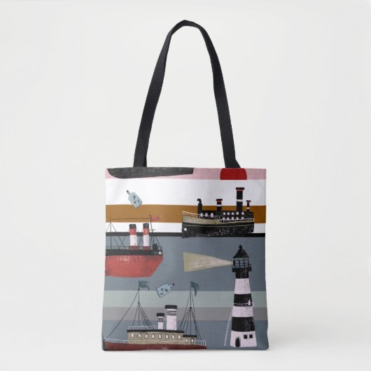 Handgezeichnete niedliche Cartoon Bleistift gr Tasche (Vorderseite)