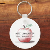 Handgezeichnete Niedliche und lustige Red Apple Be Schlüsselanhänger (Vorderseite)