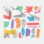 Handgezeichnete Oberflächengestaltung. Künstlerisc Fleecedecke (Vorderseite (Horizontal))