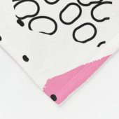 Handgezeichnete Oberflächengestaltung. Künstlerisc Fleecedecke (Ecke)