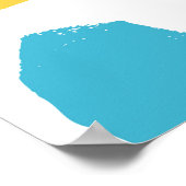 Handgezeichnete Oberflächengestaltung. Künstlerisc Poster (Ecke)