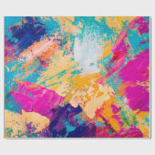 Handgezeichnete Ölmalerei. Abstrakter Kunsthinterg Geschenkpapier (Flach)