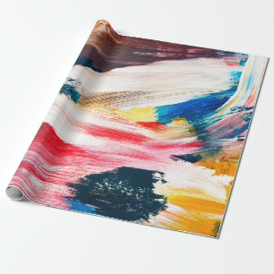 Handgezeichnete Ölmalerei. Abstrakter Kunsthinterg Geschenkpapier