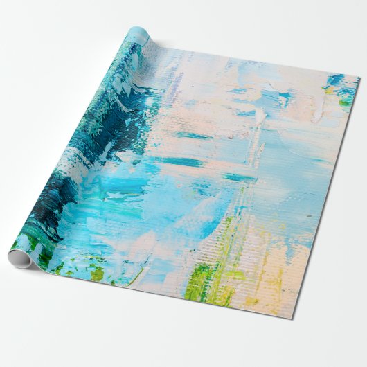 Handgezeichnete Ölmalerei. Abstrakter Kunsthinterg Geschenkpapier (Ungerollt)